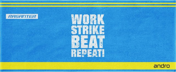 Andro Towel Work,Strike,Beat,Repeat turquoise/yellow/white