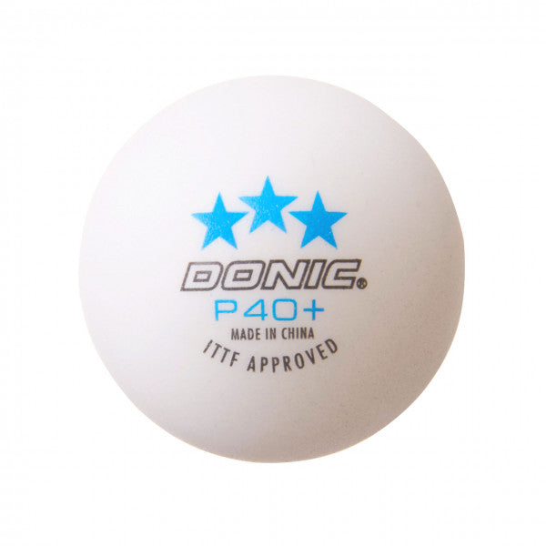Donic Ball P40+ *** white (12)